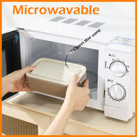 Lonchera Bento Apilable de Tres Niveles, Apta para Microondas, de Calidad Alimentaria, con Tapa de Acero Inoxidable para Trabajadores de Oficina