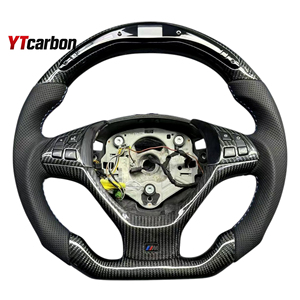 YTcarbon für X5 X5M E70 Autoteile Auto-Innenraumzubehör Individuelles LED-Lenkrad aus Echtcarbon und Alcantara - Product Image 6