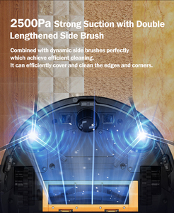 ABIR X6 Ngôn Ngữ Tùy Chỉnh ABS + PC RoHS Trung Quốc Bán Buôn Thảm Sàn Tuyến Đường Thông Minh Làm Sạch Robot Máy Hút Bụi Tiếng Ồn Thấp - Product Image 6