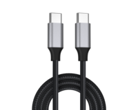 Kabel Pengisian Cepat Tipe C 100W Grosir, Kabel Data USB C Berbahan Nilon Kepang dan Aluminium Alloy untuk Ponsel dan Notebook