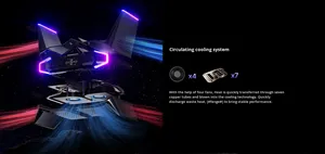 มินิพีซีเกมมิ่งรุ่น M2A รูปทรงปีก พร้อม Core I9-12900H RTX3080 หน่วยความจำวิดีโอ 64GB GDDR4 แรม DDR5 SSD ไฟ Ambient Light ปลั๊กแบบ UK รุ่น M2A D - Product Image 2