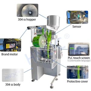 ماكينة أوتوماتيكية صغيرة لتغليف مسحوق السكر والشاي ومسحوق السكر والحبيبات والمكسرات وأكياس الأرز والتوابل والطعام والتمور والفول السوداني والتمر العمودي - Product Image 2