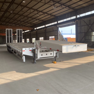 Remorque semi-remorque surbaissée à col de cygne hydraulique robuste de 1 à 2 tonnes, 12,5x2,5x1,5m Fengniao - Product Image 5