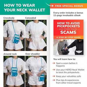 Muestra Gratuita, Tarjetero con Bloqueo RFID, Impermeable, con Estampado Completo, Organizador de Pasaporte de Viaje con Correa para el Cuello - Product Image 5