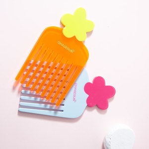 Peineta Chasesun con Forma de Flor Color Macaron, Tamaño Grande, Lindo Diseño con Dientes Finos para Niñas - Product Image 3