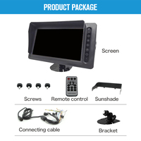 Offre Spéciale IP69K étanche Bus moniteur DVR enregistrement quad image AHD moniteur 10.1 pouces moniteur haute résolution