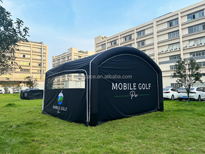 कस्टम गोल्फ सिम्युलेटर एनक्लोजर नेट 10x8 फीट इंफ्लेटेबल गोल्फ सिम्युलेटर टेंट इनडोर प्रभाव स्क्रीन - Product Image 5