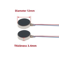 Moteur à vibration CC à balais 3V 12mm JL-A1234 pour téléphone portable et montre connectée, masseur à faible bruit