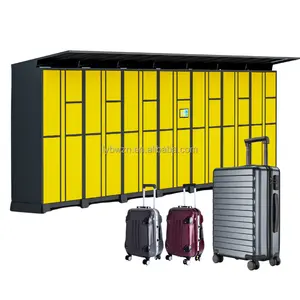 Casier intelligent en acier dépôt d'effets personnels extérieurs casier de stockage de bagages casier de stockage de bagages bagage intelligent