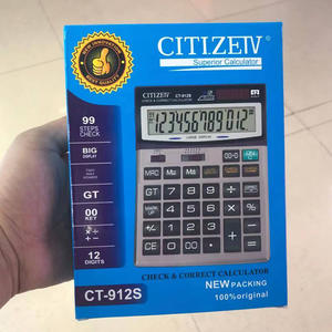 เครื่องคิดเลขพลังงานแสงอาทิตย์ Citizen Ct912s 12 หลัก ตรวจสอบการทำงานที่ถูกต้องสำหรับการใช้งานทางการเงินและธุรกิจ - Product Image 1