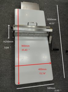 Macchina Stendipizza Portatile XR per Uso Domestico, Pieghevole, 15 Pollici, Struttura in Metallo, <span class=keywords><strong>Impastatrice</strong></span> Manuale da Tavolo per Pasta - Product Image 2