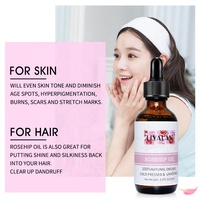 Minyak pinggul mawar Perawatan Kulit Label pribadi minyak Rosehip organik tekanan dingin tidak dimurnikan