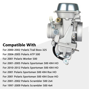 Nouveau <span class=keywords><strong>carburateur</strong></span> 40mm pour Polaris Worker <span class=keywords><strong>500</strong></span> ATP <span class=keywords><strong>500</strong></span> Trail Boss 325 Sportsman <span class=keywords><strong>500</strong></span> HO <span class=keywords><strong>Scrambler</strong></span> <span class=keywords><strong>500</strong></span> ATV <span class=keywords><strong>carburateur</strong></span> - Product Image 3