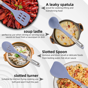 New Design 7 Pieces Kitchen Cooking Utensils Non-Stick <b>Silicone</b> Cooking Utensils Set Kitchen <b>Tools</b> for Home - Product Image 2