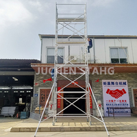 Échafaudage mobile en aluminium Layher pour la construction, échelle combinée d'ingénierie galvanisée, 5 m, 10 m, 15 m