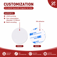 Étiquette NFC en PVC, jeton NFC NTAG215, 25 mm, 35 mm, rond, jetons NFC vierges, étiquette NFC programmable