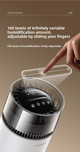 New Evaporative Fog-Free Humidifier 5L Capacity Negative Ion Purification <b>USB</b>/AC Powered Dual-Color LED App-<b>Controlled</b> Desktop - Product Image 5