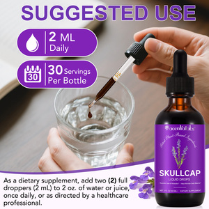 Acentiallabs Teinture Pure de Capuchon de Lapin (Skullcap) – Soutien pour la Calme et la Relaxation – <span class=keywords><strong>Sans</strong></span> Sucre ni <span class=keywords><strong>Alcool</strong></span> – Extrait Liquide Biologique d'Herbe de Capuchon en Gouttes - Product Image 6