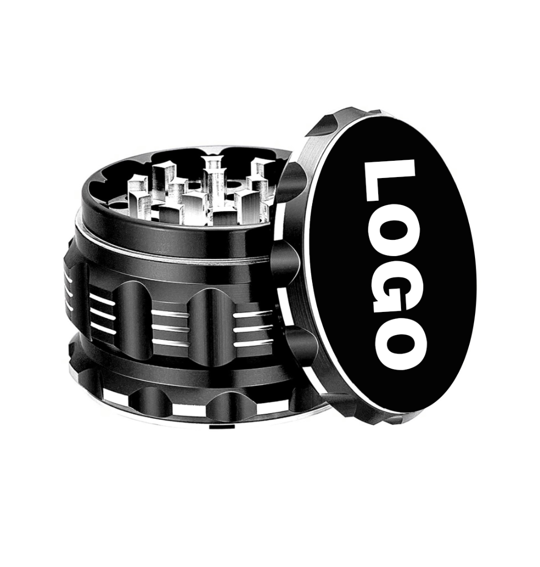 Лидер продаж 2022 Amazon, измельчитель табака 63 мм, 4 шт, алюминиевый сплав, плоские специи и травы, измельчитель с острыми зубцами