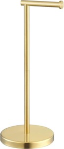 Portarotolo per <span class=keywords><strong>Carta</strong></span> <span class=keywords><strong>Igienica</strong></span> Autoportante in Acciaio Inox Spazzolato Oro, <span class=keywords><strong>Porta</strong></span> <span class=keywords><strong>Carta</strong></span> <span class=keywords><strong>Igienica</strong></span> <span class=keywords><strong>da</strong></span> Terra per Decorazione Bagno - Product Image 6