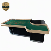 Table de Roulette Professionnelle de Luxe pour Casino, Roues de 32 Pouces, Pieds en Bois Massif, pour 9-10 Joueurs, Écologique et Durable