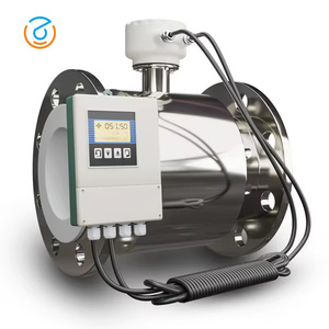 Débitmètre magnétique numérique à impulsion de type split à prix préférentiel RS485 MODBUS HART pour eaux usées - Product Image 1