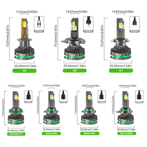 K28 Stock fari a LED 300W ad alta potenza per <span class=keywords><strong>auto</strong></span> 9005 9006 H1 H7 H11 H4 9012 6000k colore potenti Aftermarket luci LED - Product Image 6