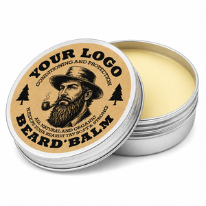 Soin sans rinçage nouvelle génération pour améliorer les pointes abîmées et les poils crépus de la barbe, hydrater les follicules pileux, baume à barbe naturel à base de plantes pour hommes - Product Image 1