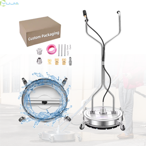 New 20" <b>Surface</b> <b>Cleaner</b> 4 Wheels Dual Handle Stainless Steel - Product Image 1