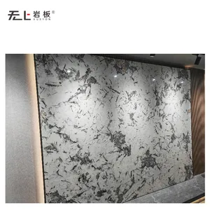 Sinterlenmiş taş lüks 1200x2800x6mm yapay Alpinus beyaz duvar kaplama panelleri