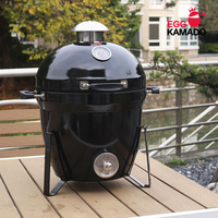 Barbecue au charbon de bois émaillé de 14 pouces, structure portable à double couche, dernier design, vente chaude, pour jardin extérieur