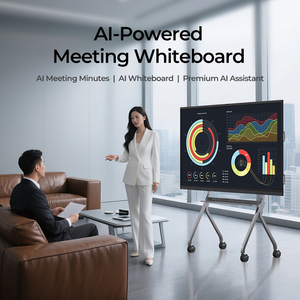 Tableau blanc interactif Android 14 de 86 pouces avec écran tactile, 4+32 Go, panneau de conférence intelligent avec procès-verbaux IA et caméra - Product Image 2