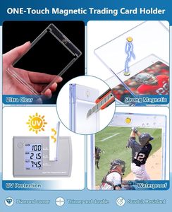 Magnetic <b>Card</b> <b>Holder</b> for Trading <b>Cards</b>, 35pt Ultra Clear Baseball <b>Card</b> Protectors, - Customizable - Product Image 6