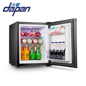 Hotel de venda quente de 40l mini geladeira sem ruído com portas de vidro solida para frutas/bebida com aprovação ce