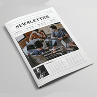 Impression de magazines en gros avec logo personnalisé, impression couleur A4, reliure parfaite, laminage mat, impression de livres
