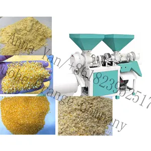 Full Automatic Squeezed Peeling Processing Polished Corn Maize Grinding Machine