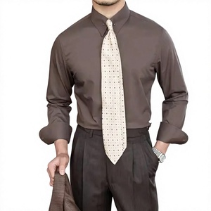Camisa de Hombre a la Moda, Formal, Manga Larga, 100% Algodón, Transpirable, Otoño, Venta al Por Mayor, OEM, Mejor Vendida, Orientada a la Exportación, Personalizada - Product Image 1
