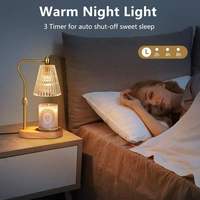 Lámpara de Fragancia de Lujo a Precio de Fábrica, en OFERTA, con Altura Ajustable, Temporizador Eléctrico de Vidrio, con 2 Bombillas Halógenas, Lámpara Calentadora de Velas