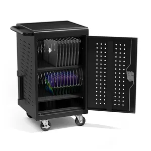 Educational Equipment Steel 30 Slots Laptop Tablet Storage Charging Cart with UL ETL Approved
