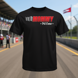 T-shirt pour femme adulte Mommy Pit Crew Race Car Birthday Family Racing - Product Image 3
