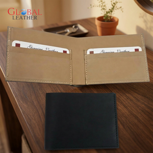 GLOBAL LEATHER Unisex Genuine Leather Anti-Theft Fashion <b>Wallet</b> Hot Selling - Product Image 4