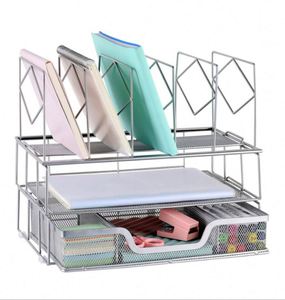 Desk Organizers and Desk Accessories - <b>File</b> Organizer with Drawer, Desk Accessories & Workspace Organizers for Office Supplies - Product Image 5