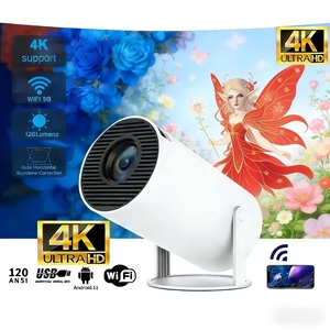 Kingsway Portable <strong>Projector</strong> <strong>Android</strong> 11 5G WiFi Manual Focus Home Theater LCD 720p Smart Mini Stereo HY300 3326 <strong>Projector</strong> 4K - Product Image 1
