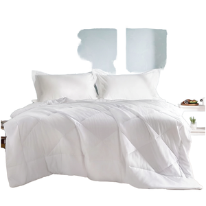 Couette en polyester douce et moelleuse à motif écossais, garnissage en microfibre, légère, toutes saisons, blanche, pour la maison, literie personnalisée - Product Image 5