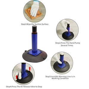 Ventouses en verre mobiles, pompe à main de levage sous vide ventouses - Product Image 4