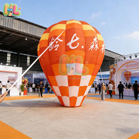 Ballon publicitaire gonflable personnalisé en tissu Oxford, impression numérique durable, facile à utiliser avec souffleur pour publicité extérieure