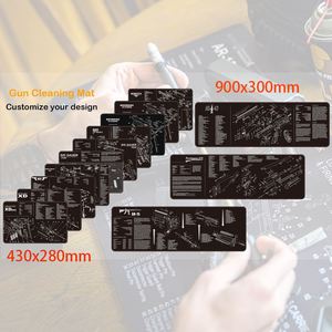 แผ่นรองเมาส์ยางธรรมชาติทรงสี่เหลี่ยม Sanxing ขนาด 700x300 มม. แผ่นรองทำความสะอาดปืนแบบยุทธวิธี ฐานกันลื่น ลายการ์ตูนอนิเมะสำหรับเล่นเกม - Product Image 5