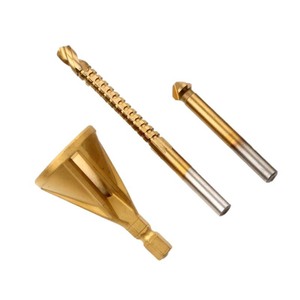 <b>Step</b> <b>Drill</b> Chamfering Tapping 6-Piece Set Brass Plug Cutting Bits Spiral Woodworking Hole Opener Pagoda <b>Drill</b> Quick Release - Product Image 5