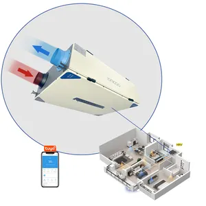 IGUICOO ventilation de récupération de chaleur mvhr à haute efficacité pour nouvelle construction de maison HRV