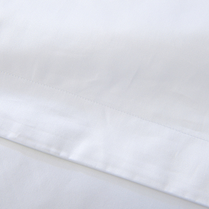 Juego de Ropa de Cama de Hotel de 3 Estrellas, 135*200cm, Venta al por Mayor, Color Blanco, Juego de Funda Nórdica y Sábanas, Rayas, 100% Algodón - Product Image 6